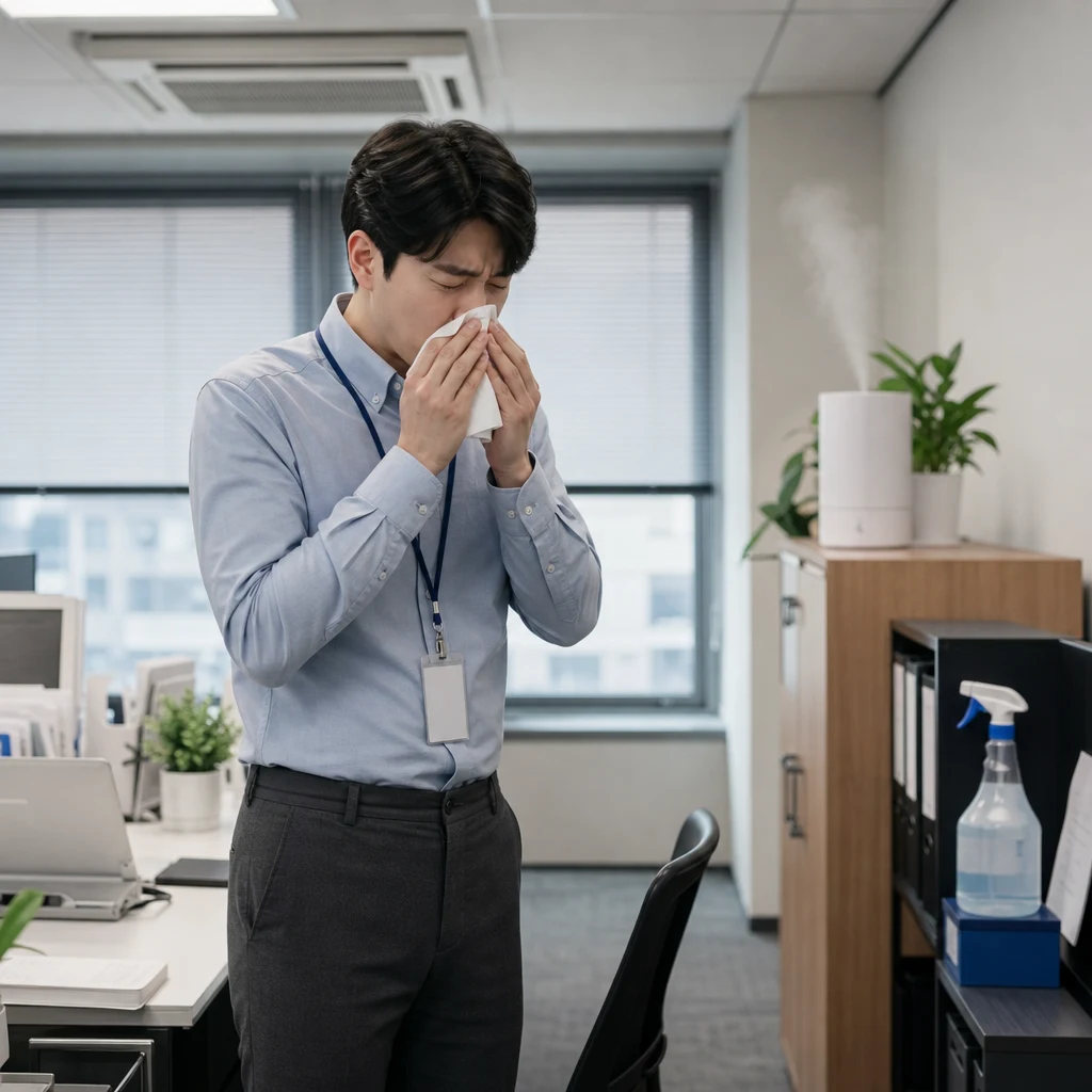 회사에서 생긴 알레르기 증상, 원인이 뭘까요?